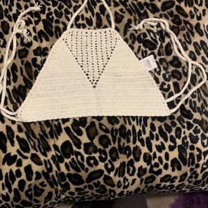 Crocheted Halter Crop Top